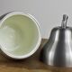 Pear-shaped ice bucket.