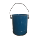 Blue enamelled bucket