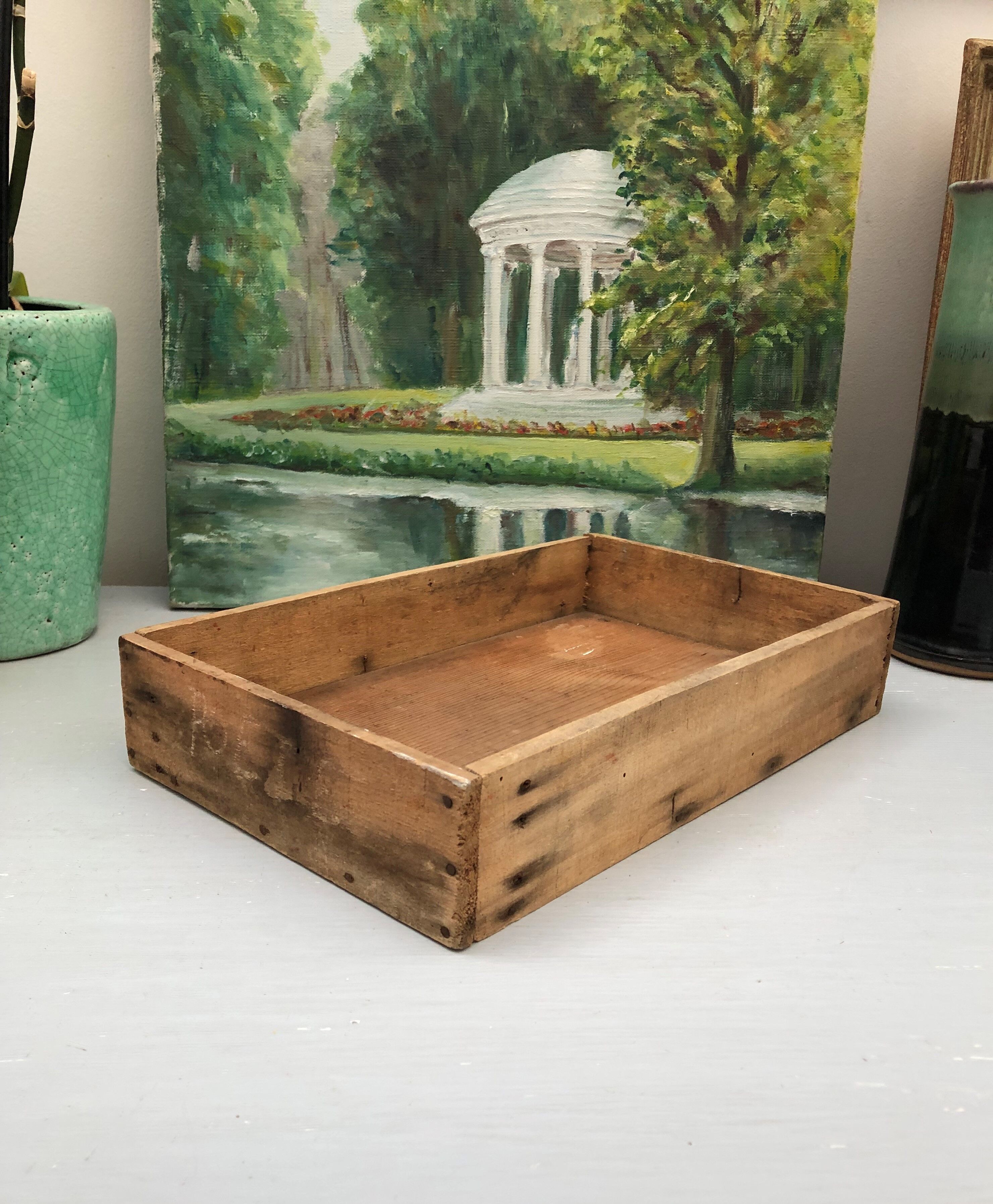 Old wooden box industrial