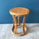 Rattan stool with caning