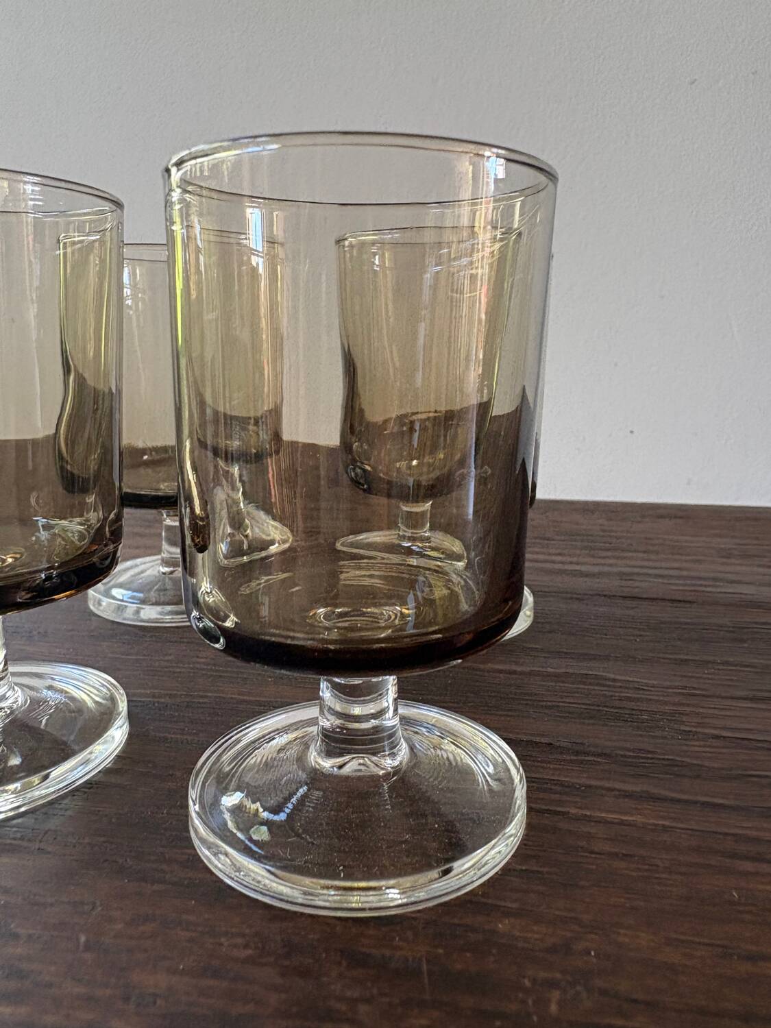 4 verres à pied luminarc vintage modèle Suède