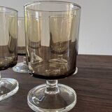 Set of 4 Luminarc vintage stemmed glasses, Sweden model