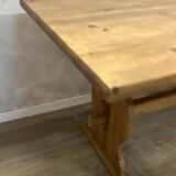 Oak stained monastery farmhouse table