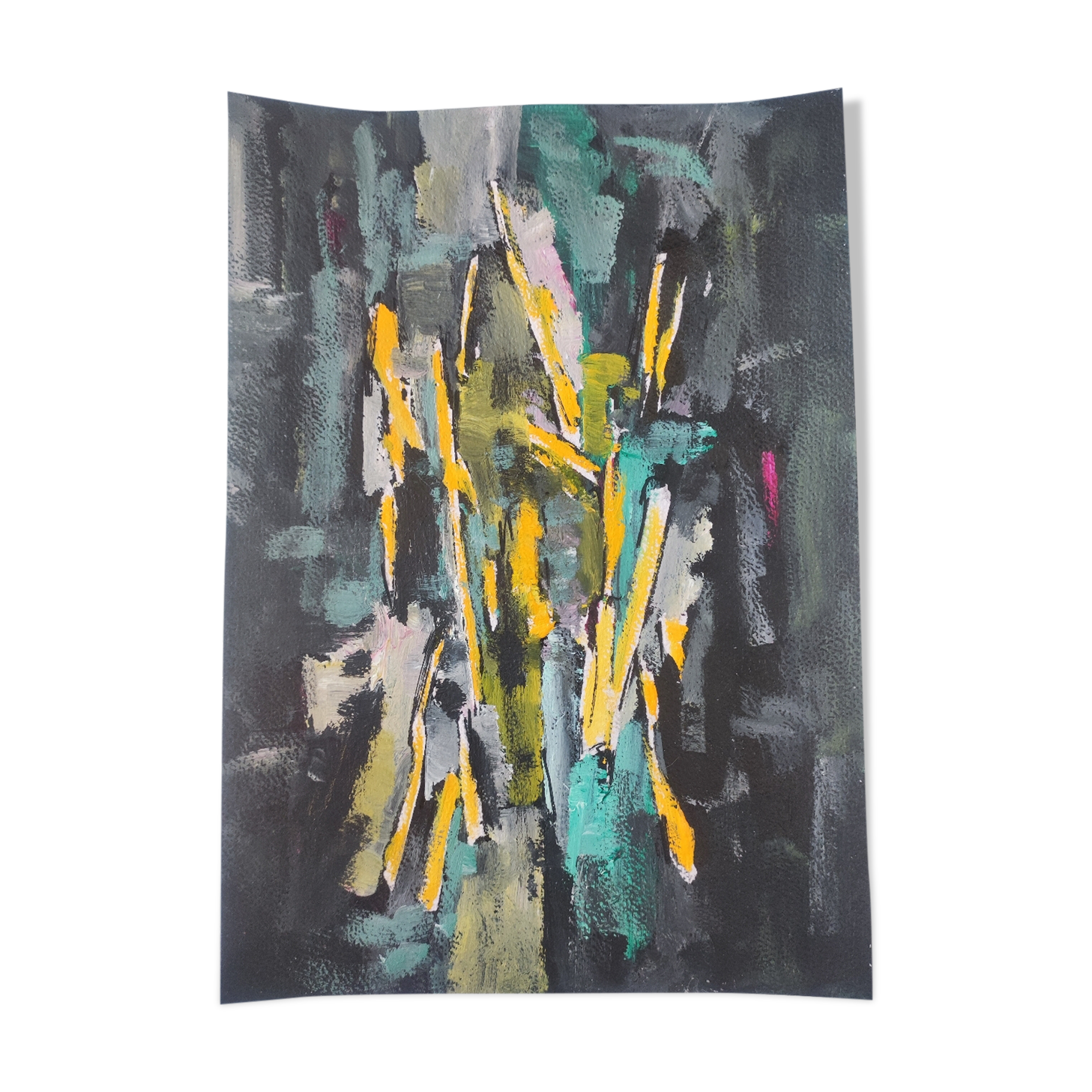 Acrylic abstract painting