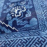 Tapis chinois ancien fait main 70x131 cm