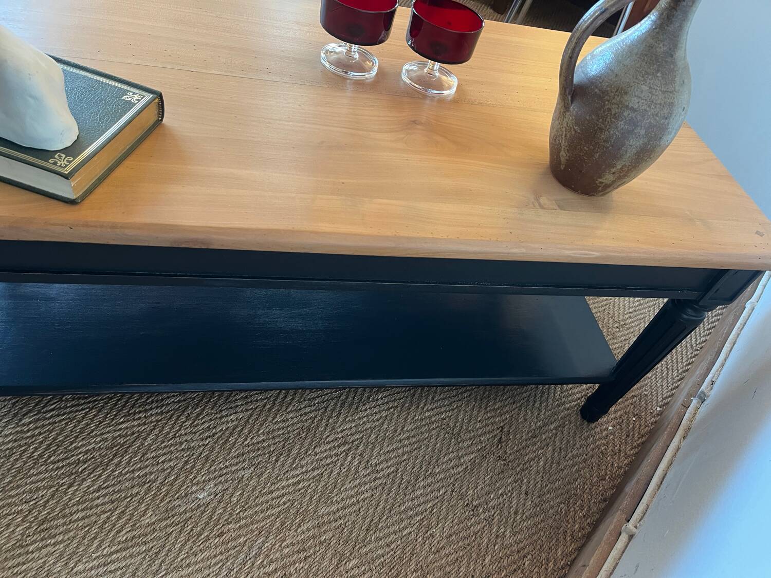 Vintage solid wood coffee table