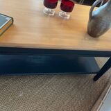 Table basse en bois massif vintage