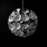 Large Sputnik flower pendant in Murano by Paolo Venini for Veart, Italy, 1960s.