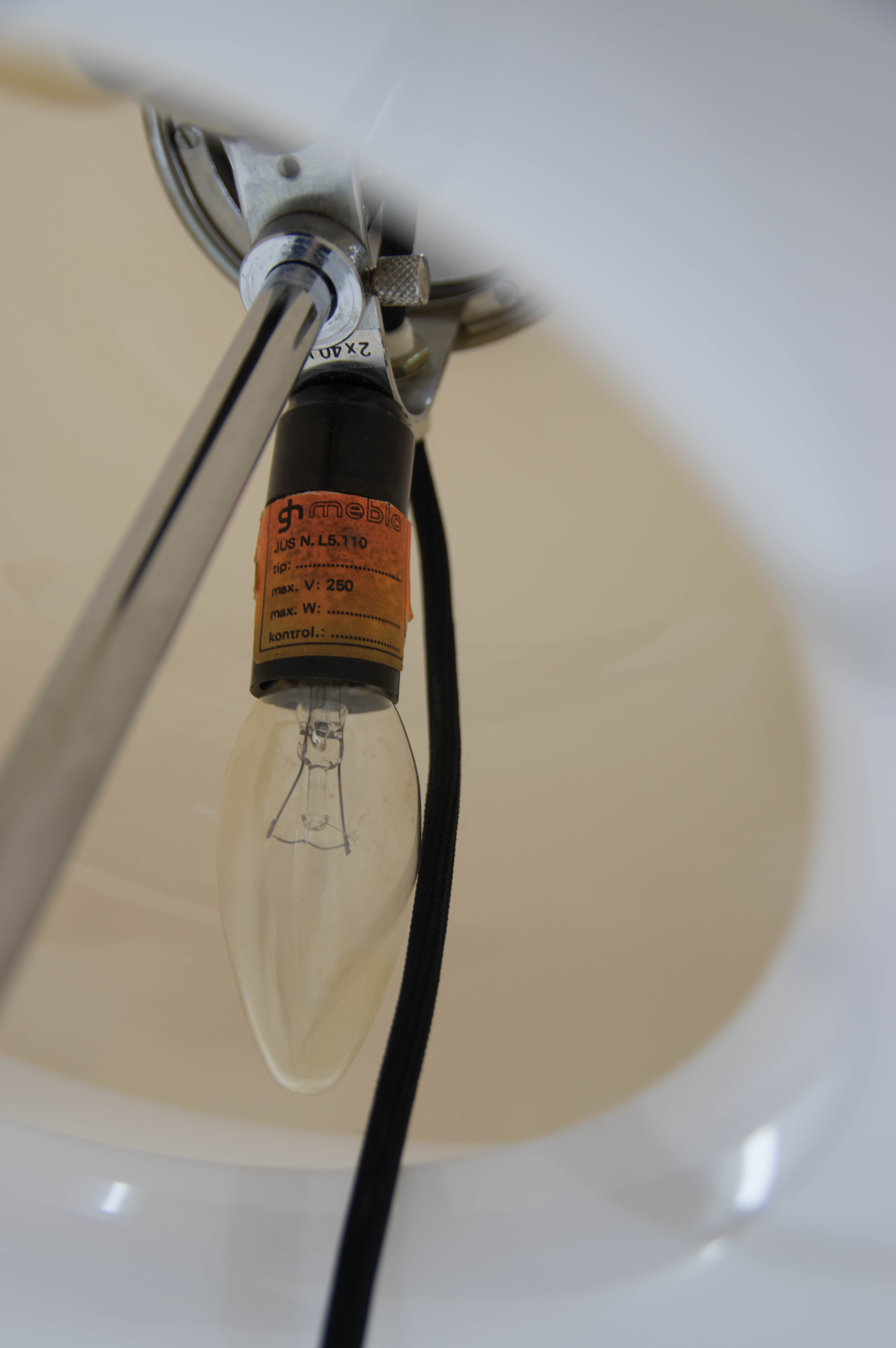 Midcentury  Floor Lamp by Meblo Designed by Harvey Guzzini, Italy, 1970s