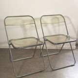 Paire de chaises Plia transparentes - Castelli