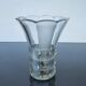 Art Deco Made in Czehoslovakia  Satin and Clear Glass - 22 cm tall