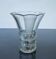 Art Deco Made in Czehoslovakia  Satin and Clear Glass - 22 cm tall