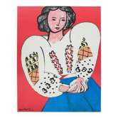 Henri matisse : la blouse roumaine, lithographie signée