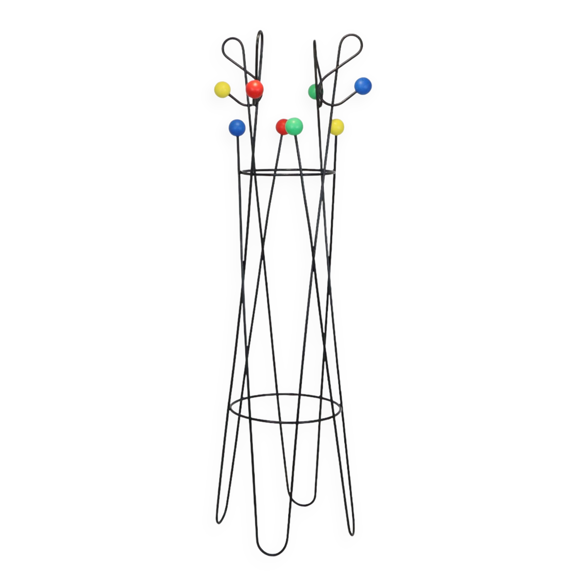 Vintage xl standing coat rack