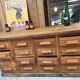 Antique haberdashery cabinet in oak