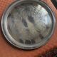 Round silver metal tray
