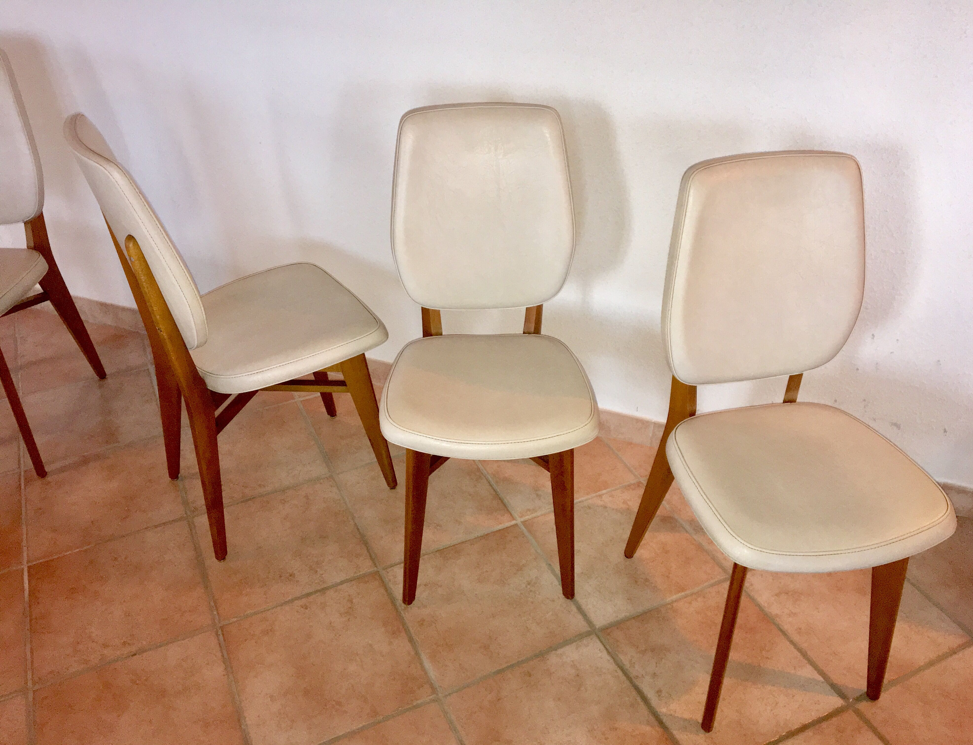 Set de 5 chaises scandinaves 1958