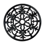 Black cast iron table mat
