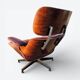 Burgundy Herman Miller Original Rosewood Eames Lounge Chair and Ottoman
