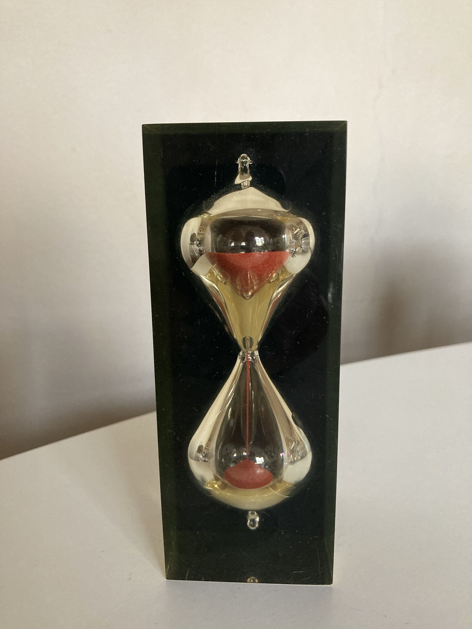 Plexiglass hourglass 1970