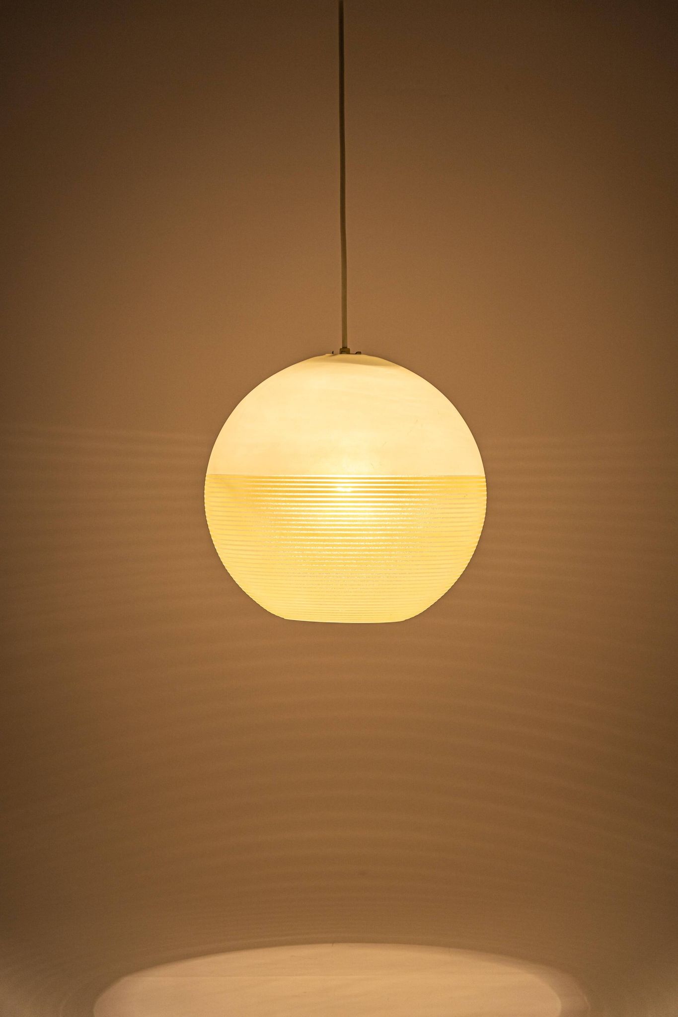 Suspended glass ball lantern by Doria, Germany, 1960s.