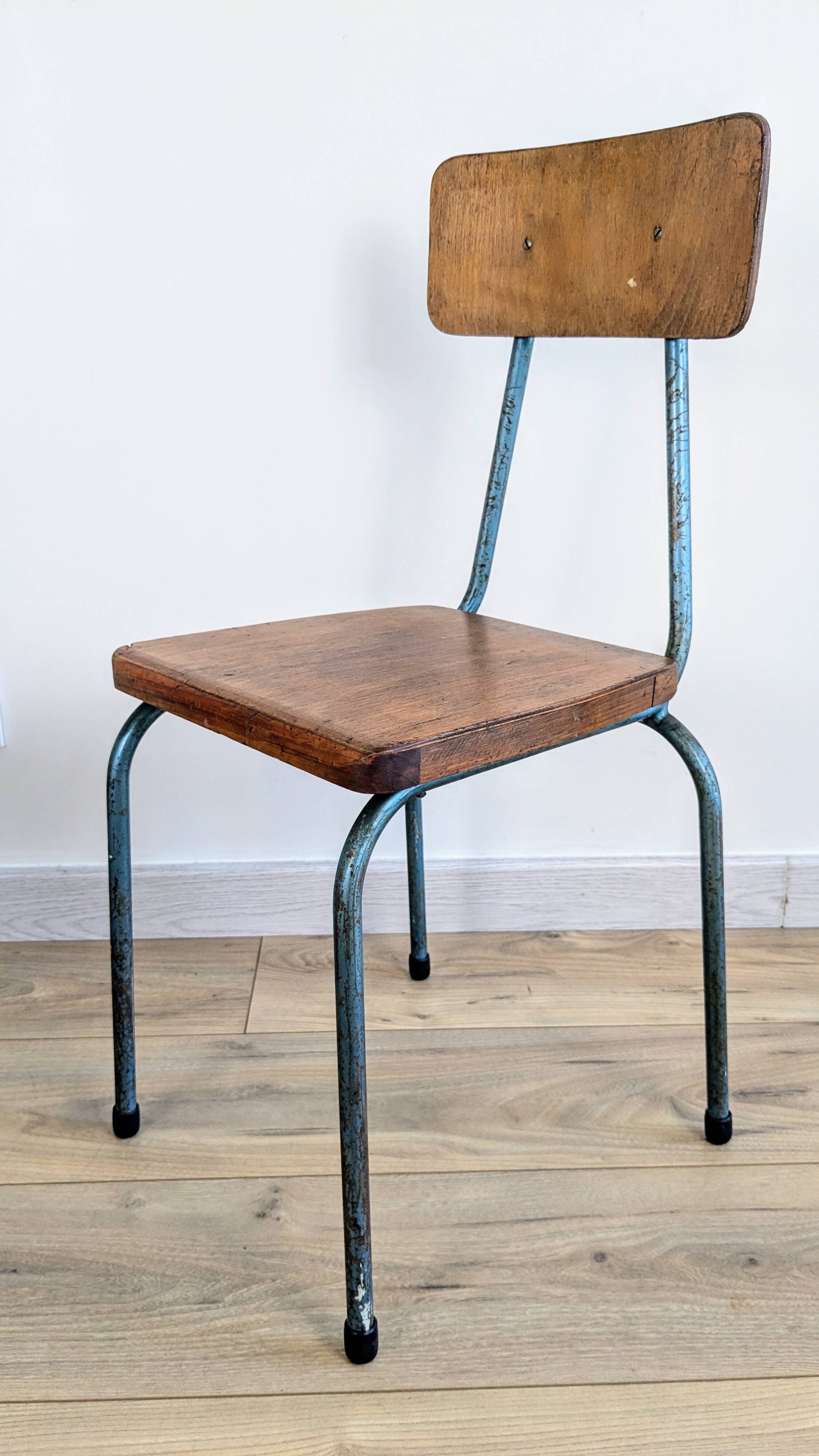 Vintage industrial children's chair