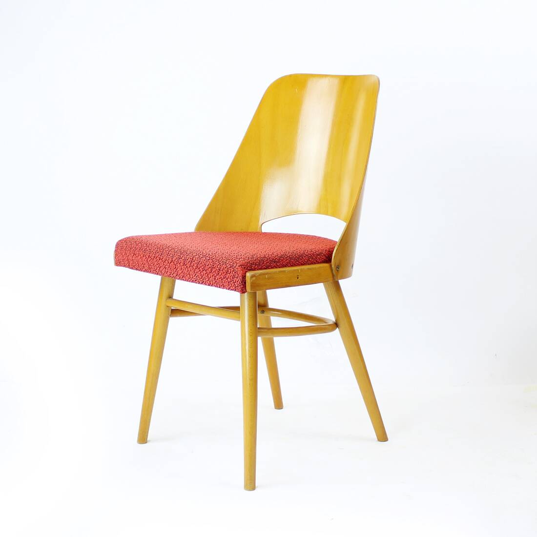 Ensemble de quatre chaises modernes en hêtre du milieu du siècle par Oswald Haerdtl pour Thonet, 1960