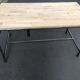 Metal desk on wood circa 1950