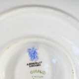 Porcelain sausage of Limoges giraud gilded hand painted