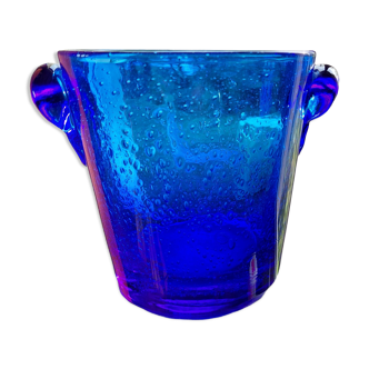 Biot blown glass ice bucket