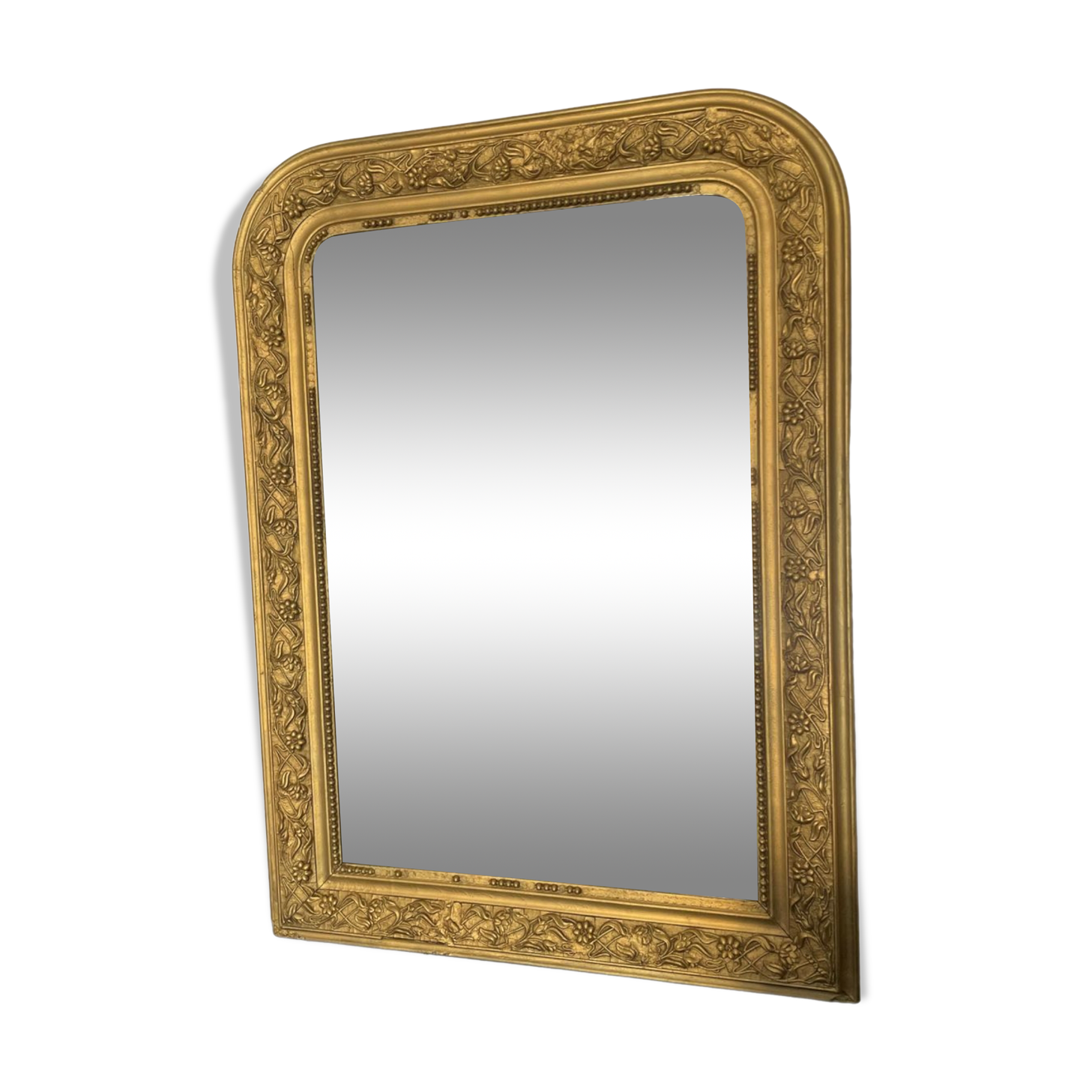 Antique Louis-Philippe carved mirror 90x65 cm