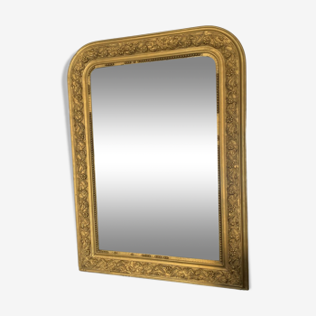 Antique Louis-Philippe carved mirror 90x65 cm