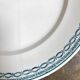 Large round dish St Amand in blue ironstone