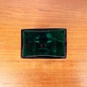 Minimalist mid-century glass block vase by Finncristall, Finland, 1960s.