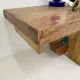 Vintage solid wooden school bench, 1970s
