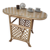 Rattan bistro table