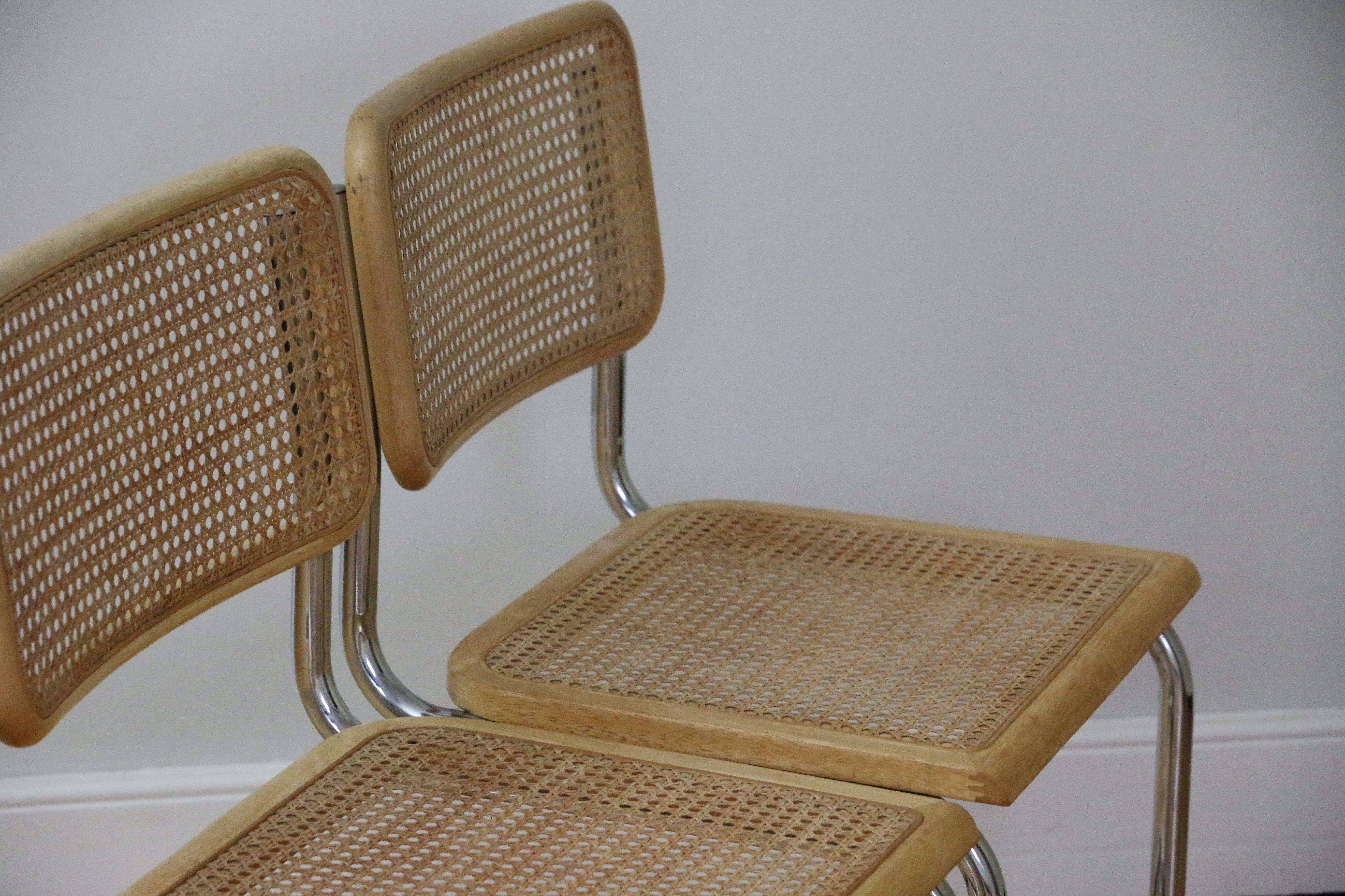 Set of 4 cesca chairs Marcel Breuer, 1970s