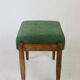 Tabouret Edmund Homa siège bouclé vert