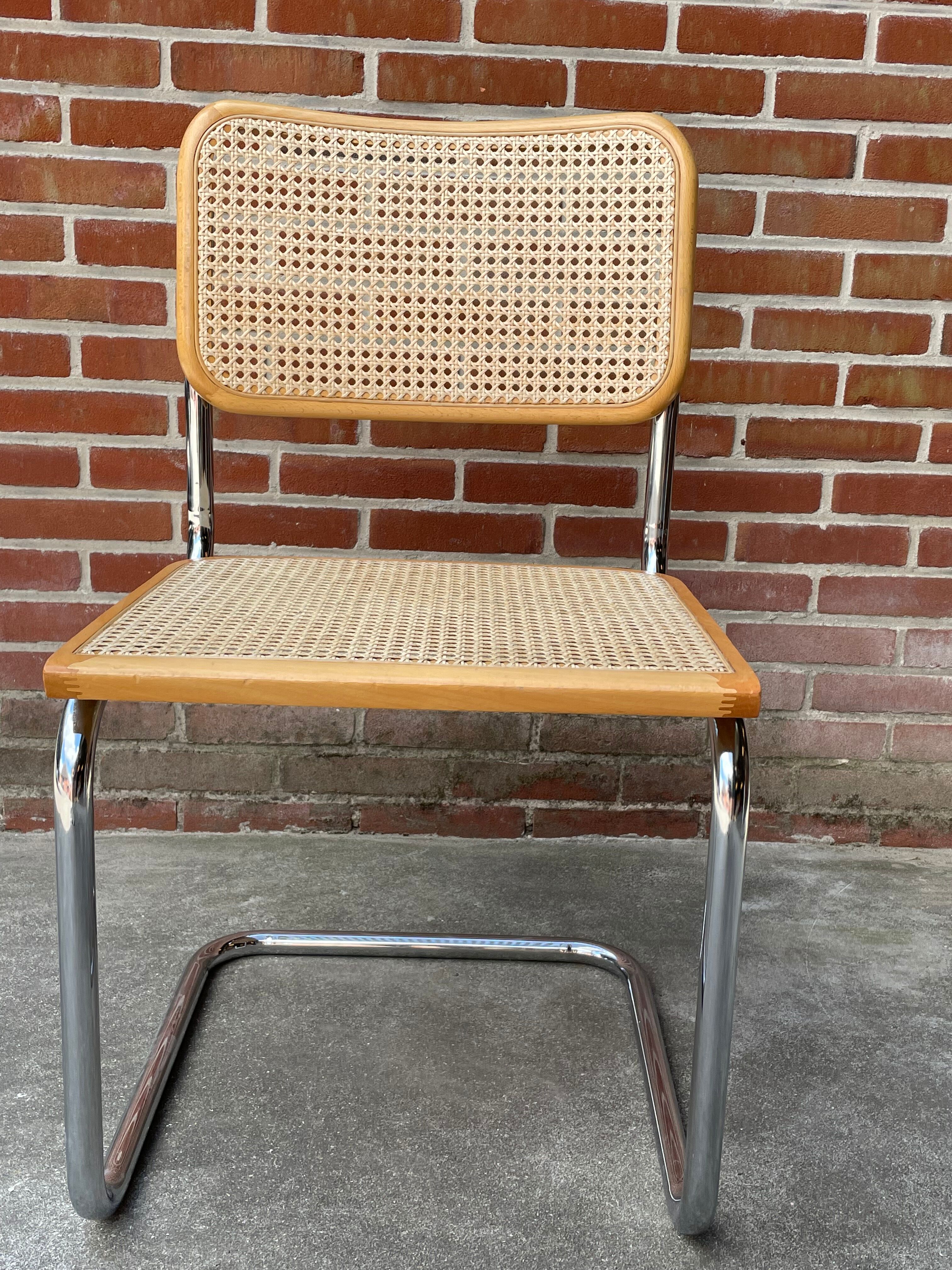 Cesca design chair model b32 in chrome