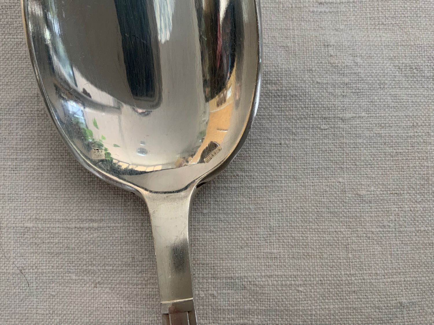 12 silver-plated spoons