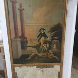 Masonic trumeau "Here are my pleasures" early 19th century - 147×74cm