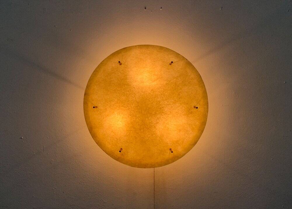 Mid-century minimalist fiberglass ceiling light, 1960s
