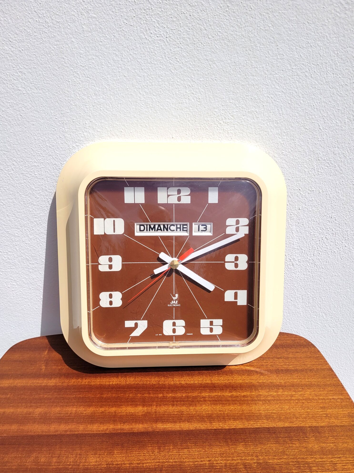 Large vintage Jaz wall clock 1970