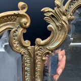 Miroir Triptyque, Bronze Doré, vers 1900.