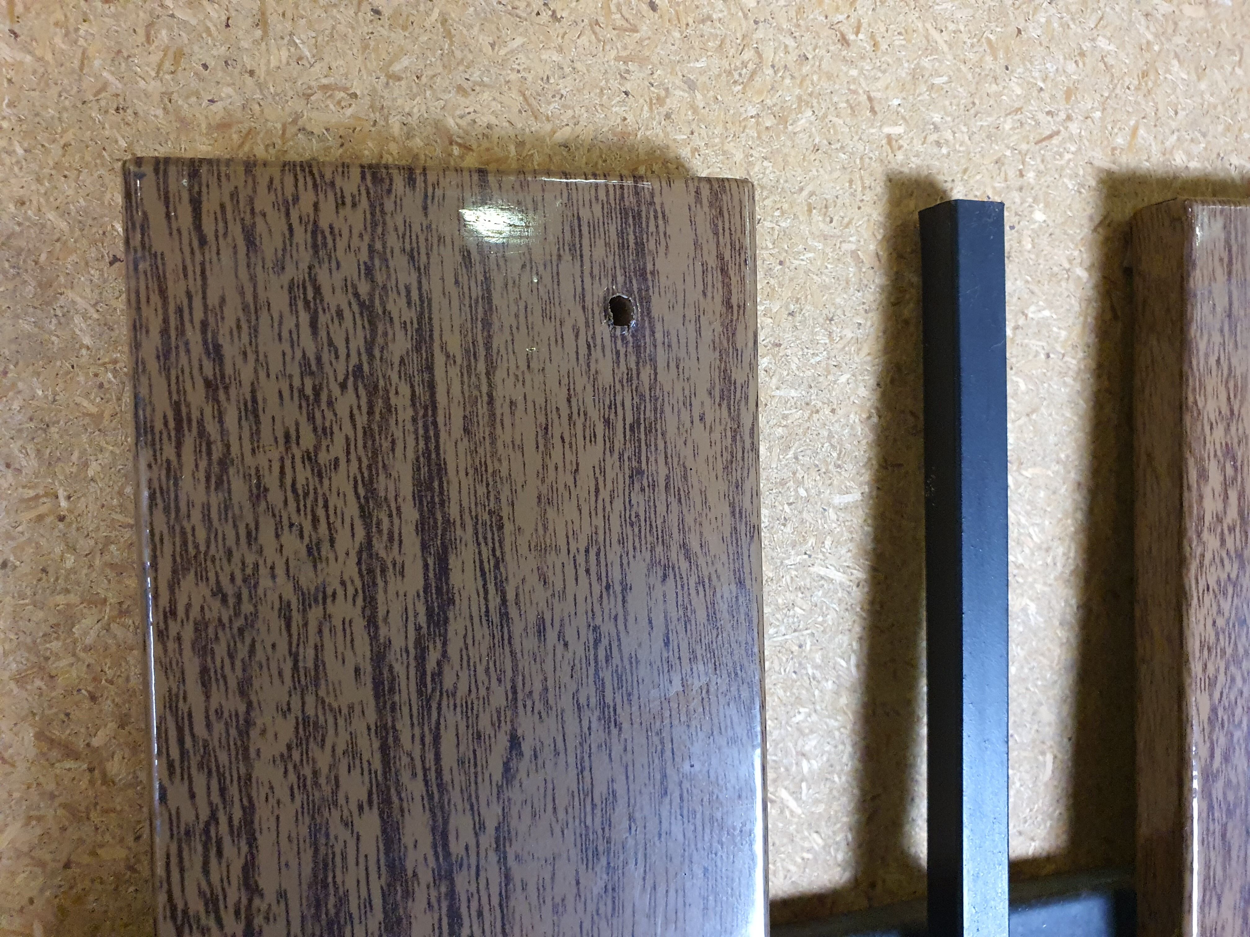 Wall coat hanger with mirror, 50s