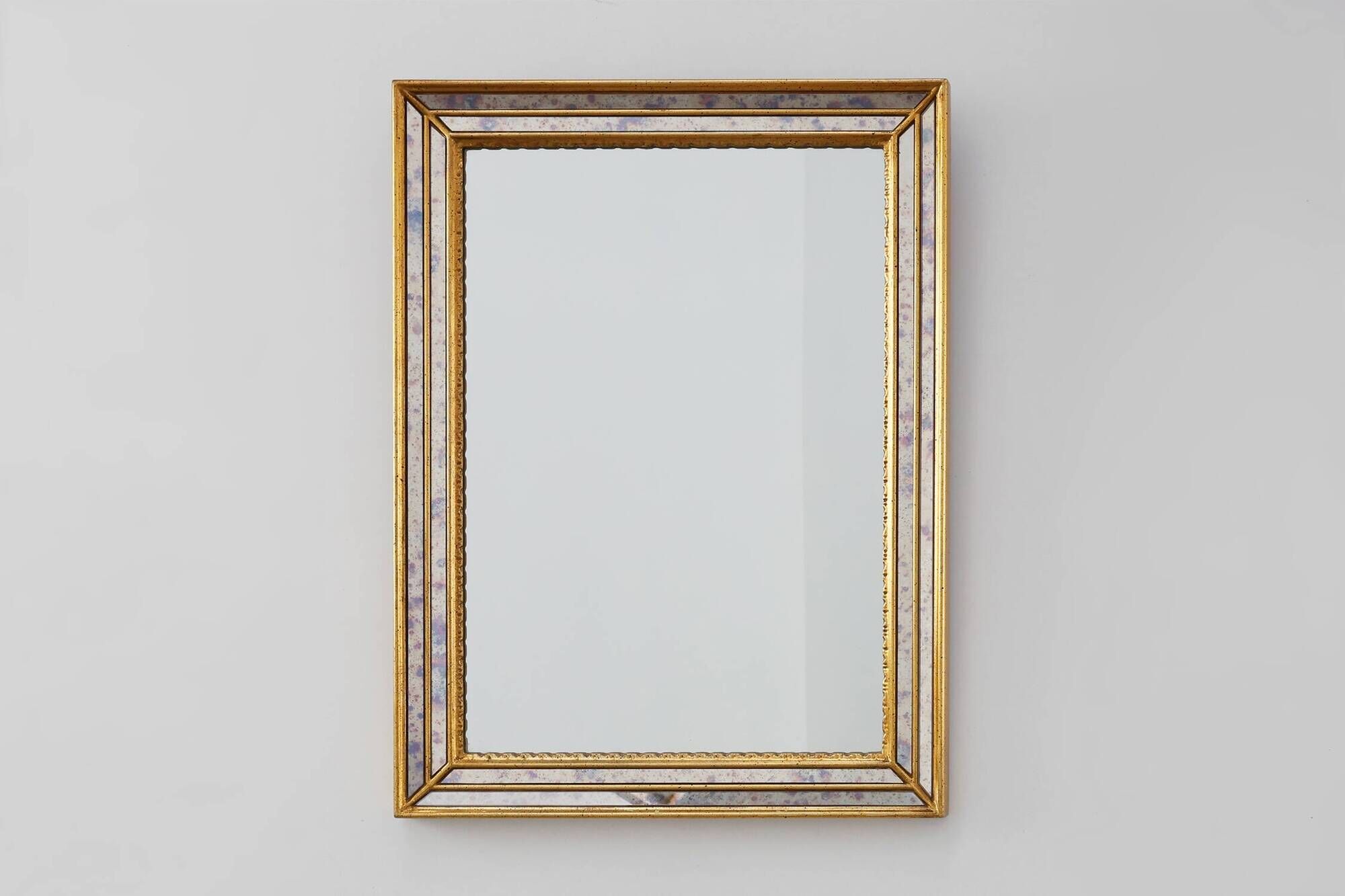 Mid‑Century Modern Gilt Mirror by Deknudt, Belgium, 1970s