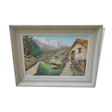 Oil on canvas signed D. Javel