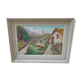 Oil on canvas signed D. Javel