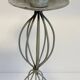 Geometric METAL CANDLE HOLDERS Patinated Gray