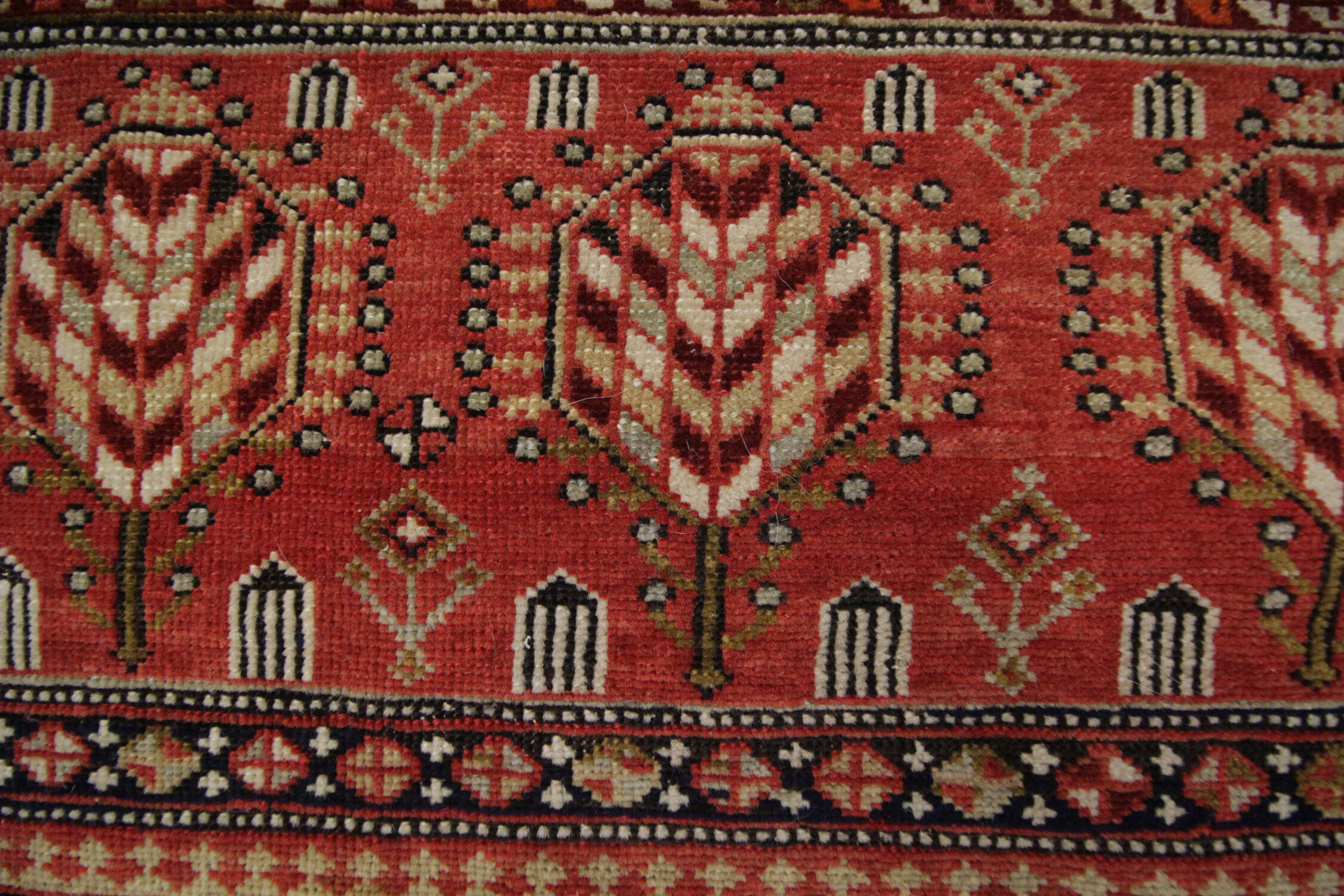 Antique Caucasian Handmade Wool Shirvan Rug 1890- 128x188cm